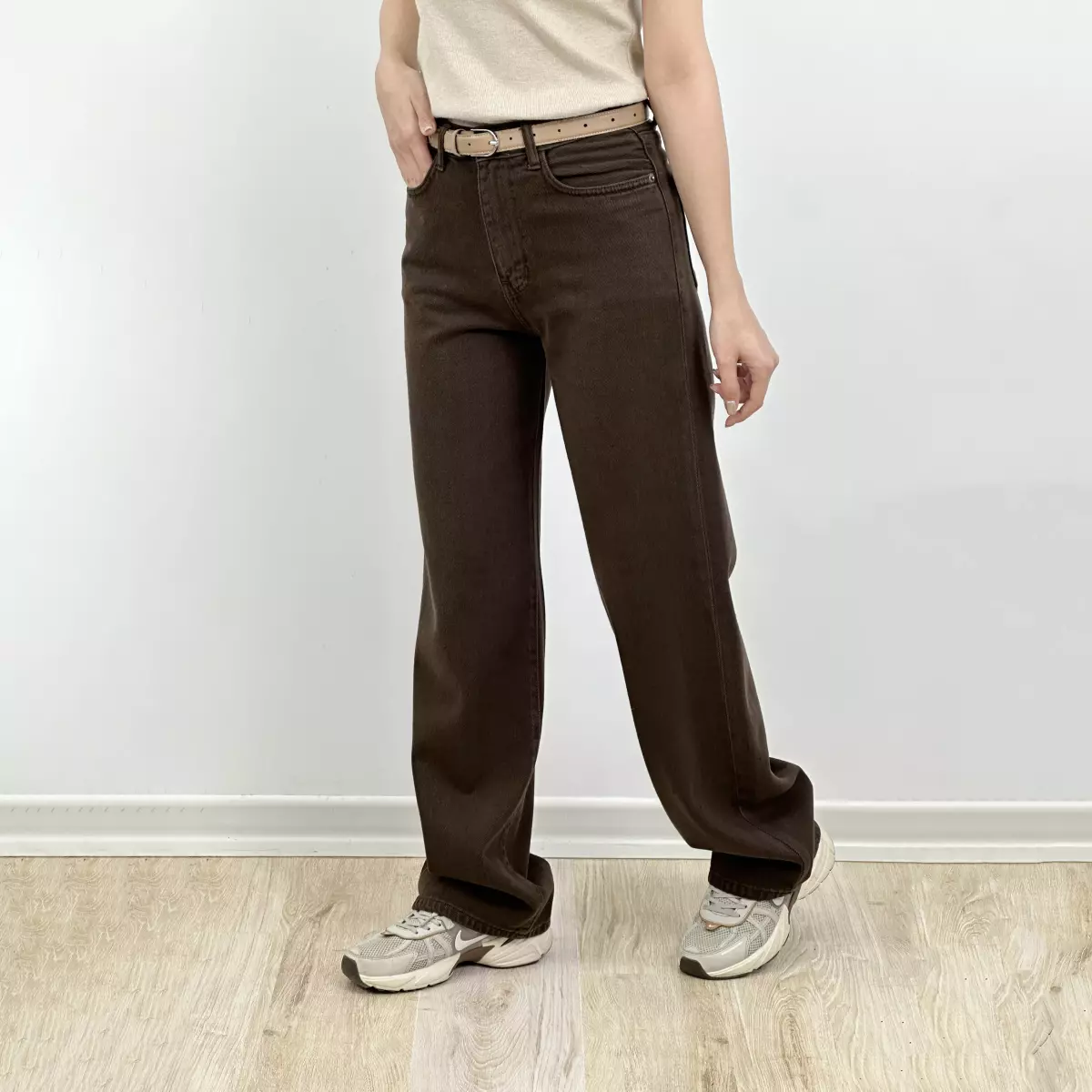 شلوار جین نیم بگ 1008109