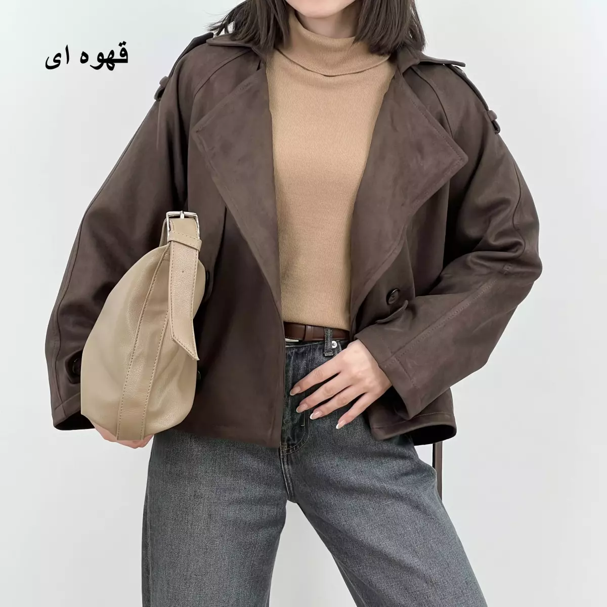 ترنچ کت سویید 1007859