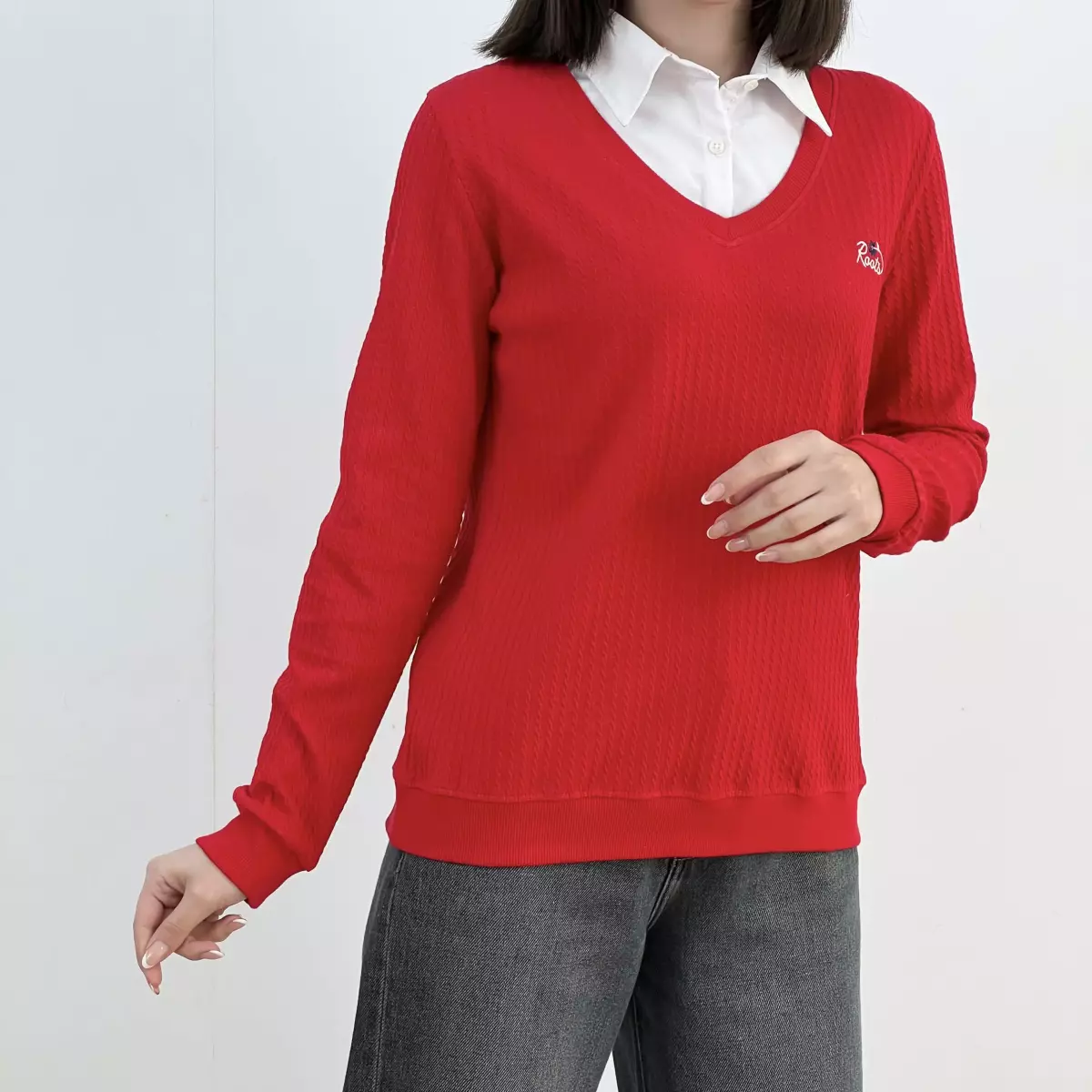 بلوز یقه نساجی 1008123