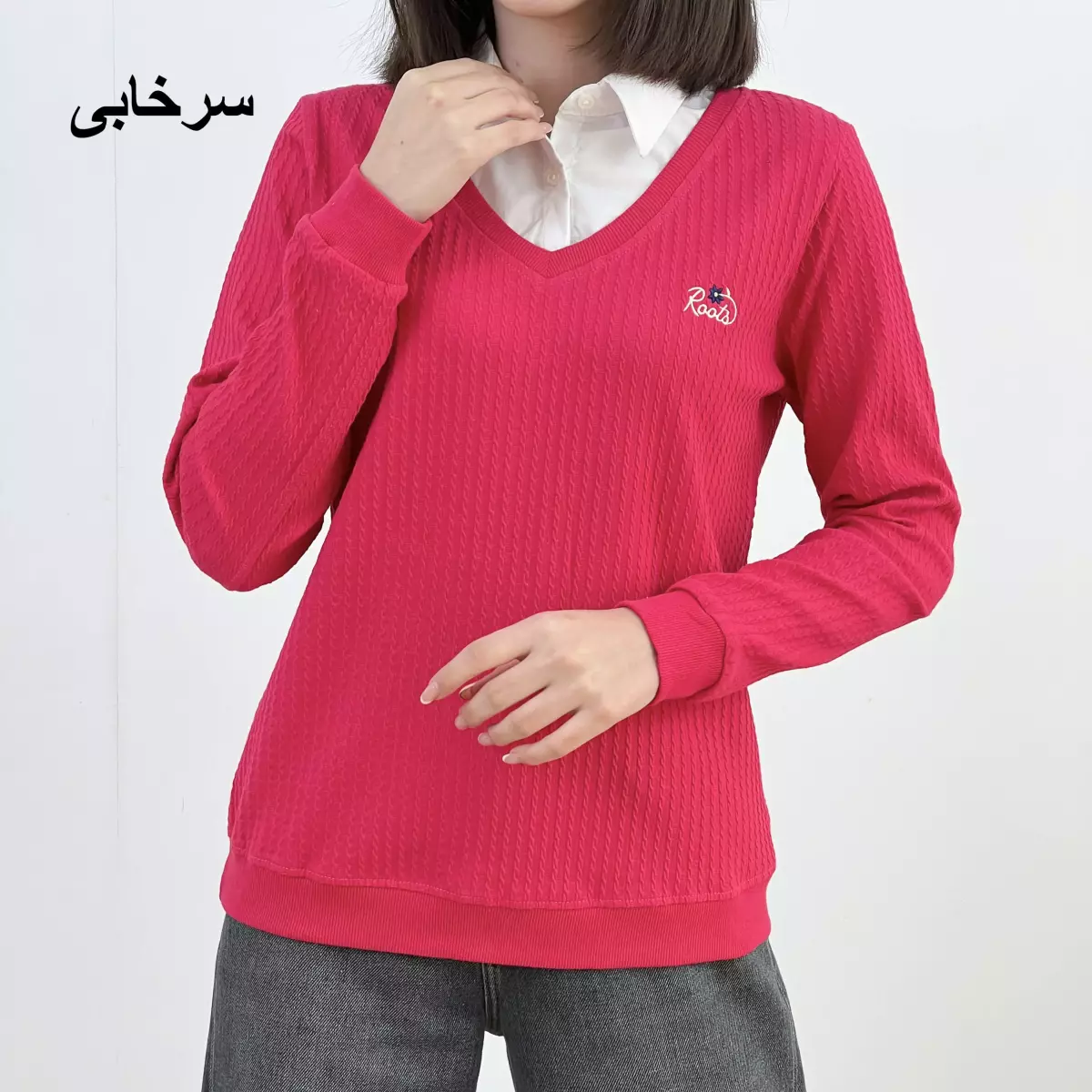 بلوز یقه نساجی 1008123