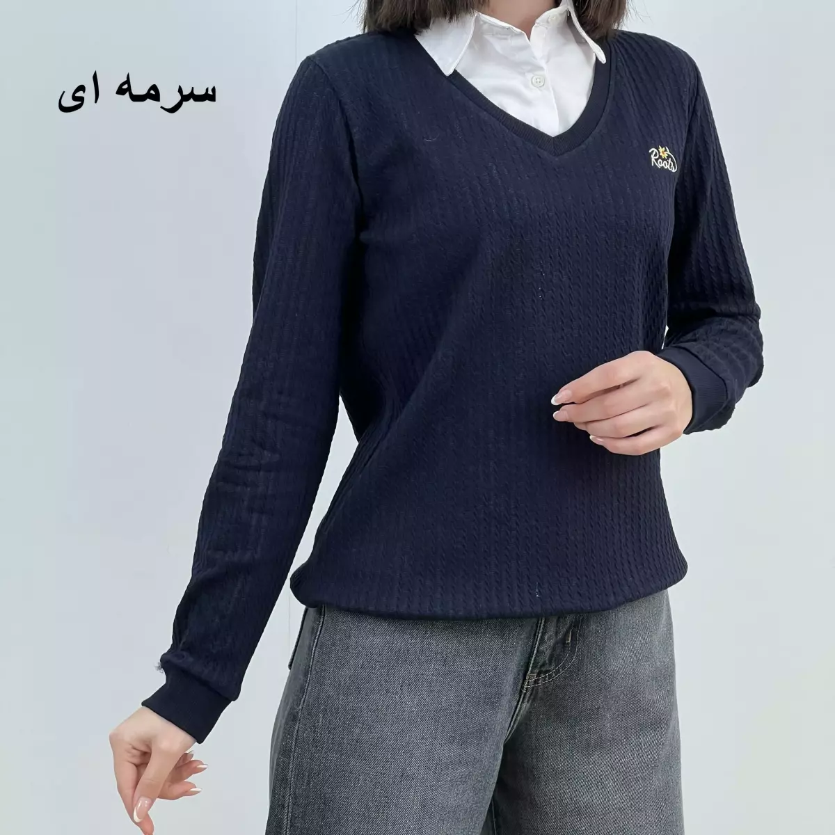 بلوز یقه نساجی 1008123