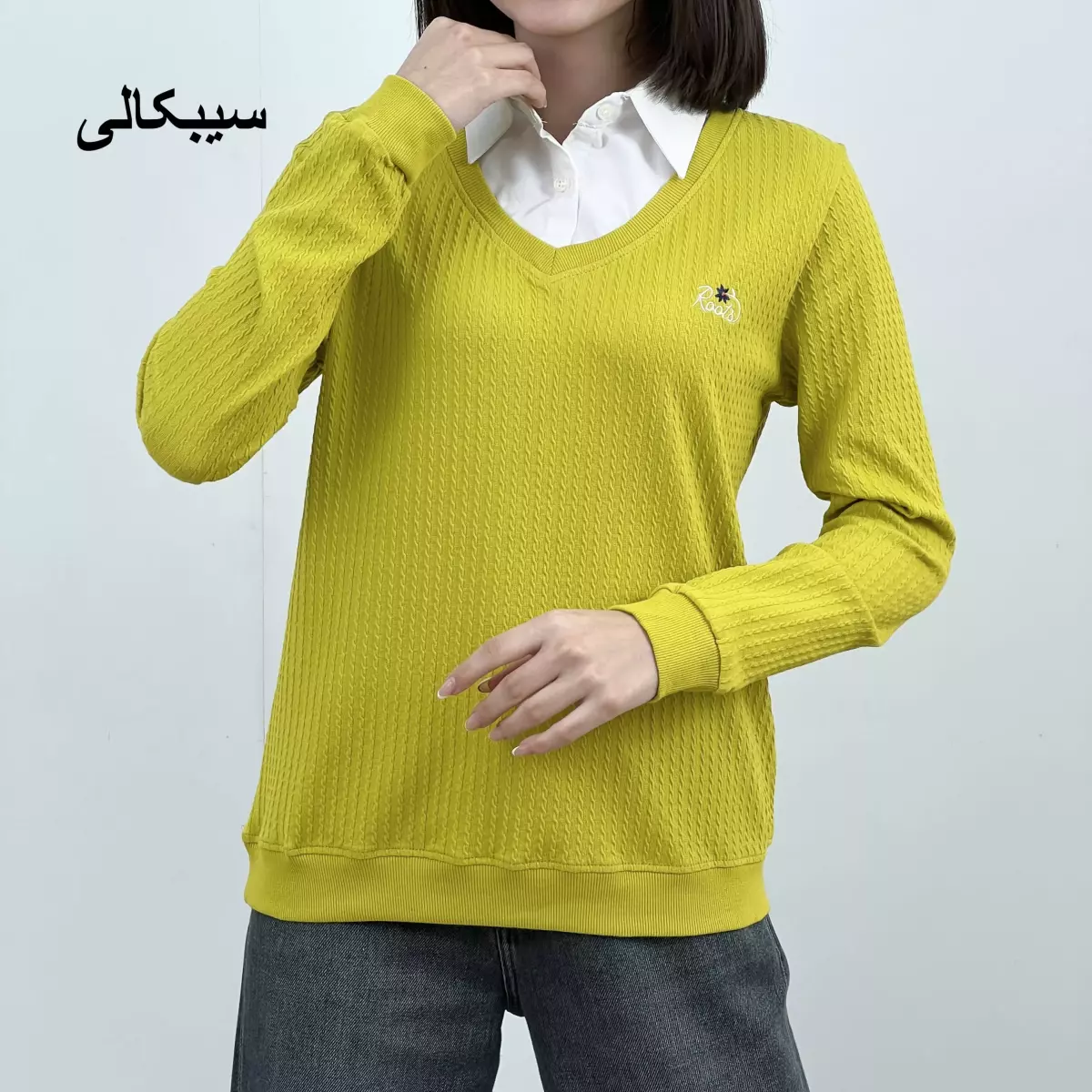 بلوز یقه نساجی 1008123