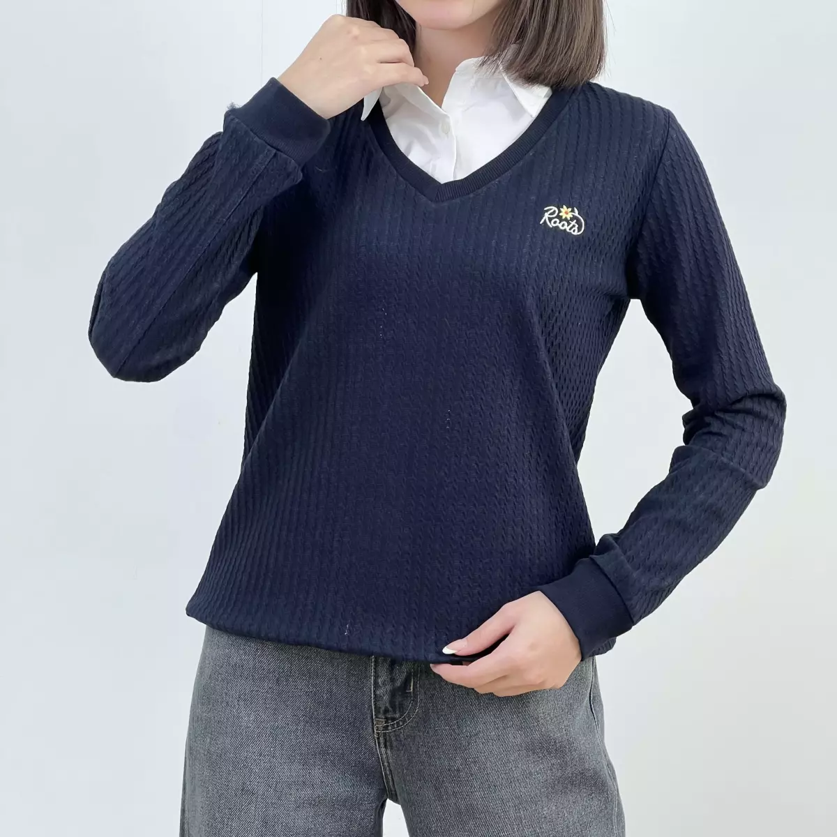 بلوز یقه نساجی 1008123