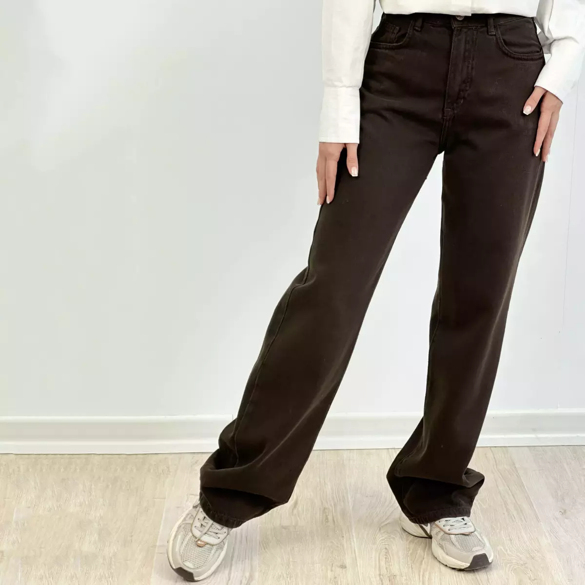 شلوار جین نیم بگ 1008160