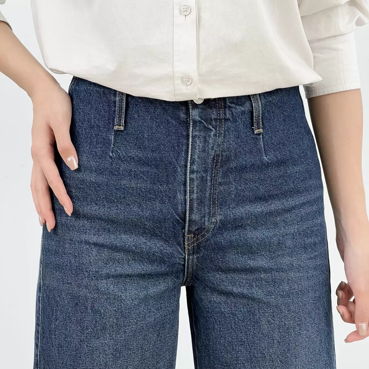 شلوار جین واید لگ 1008173