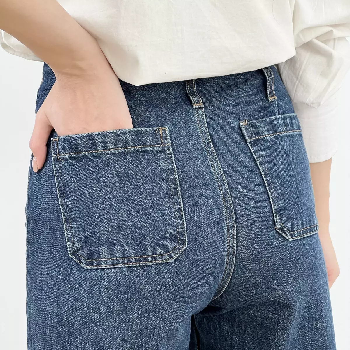 شلوار جین واید لگ 1008173