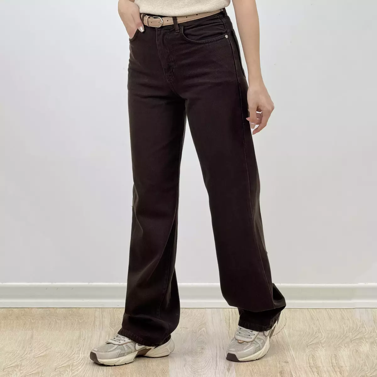 شلوار جین نیم بگ 1008180