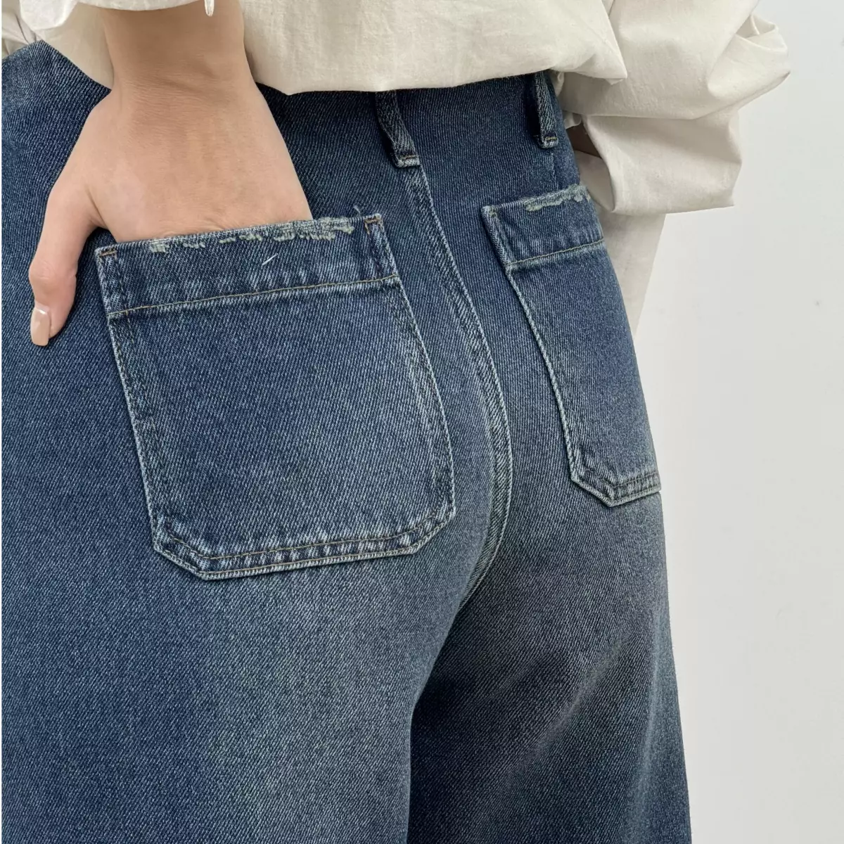 شلوار جین واید لگ 1008183