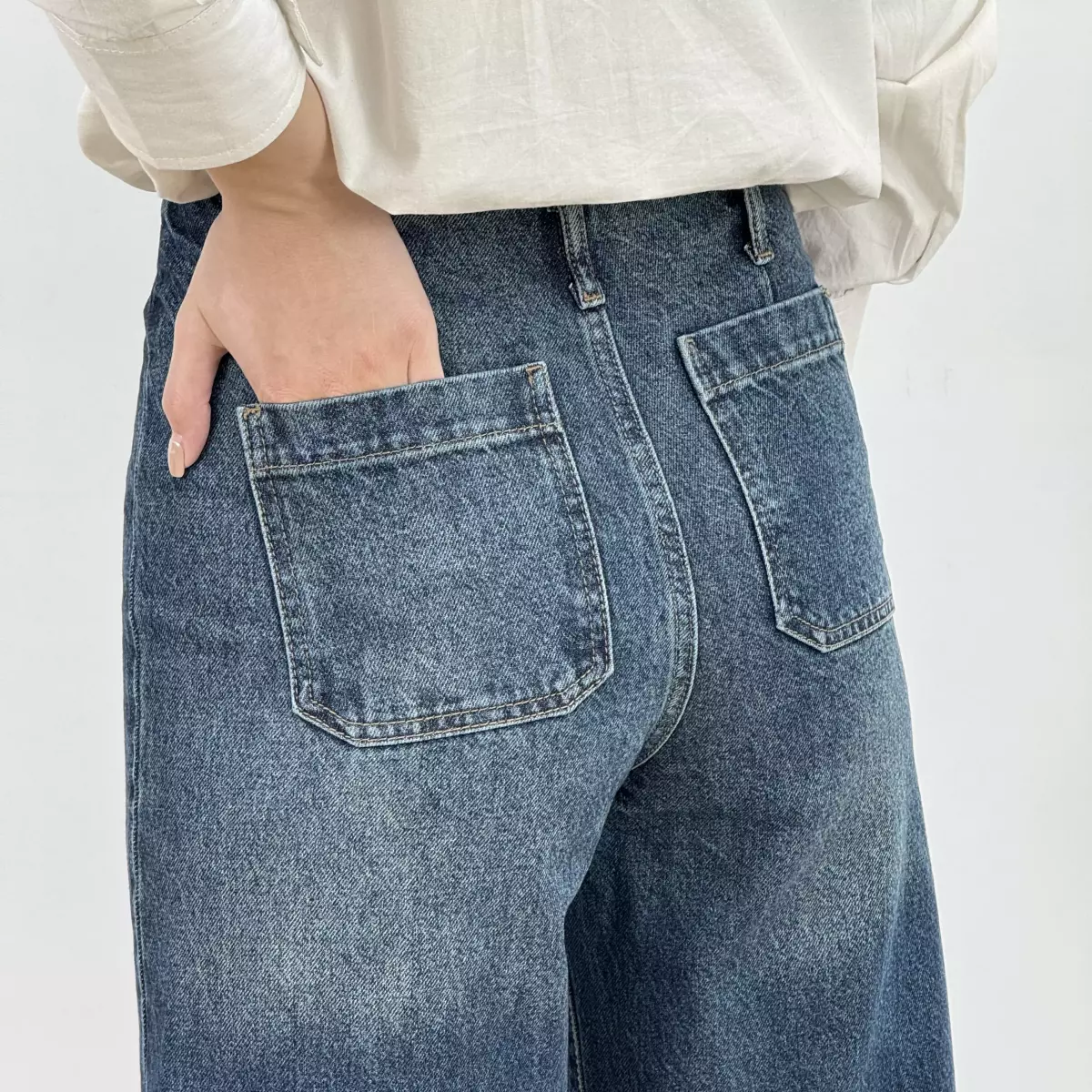 شلوار جین واید لگ 1008214