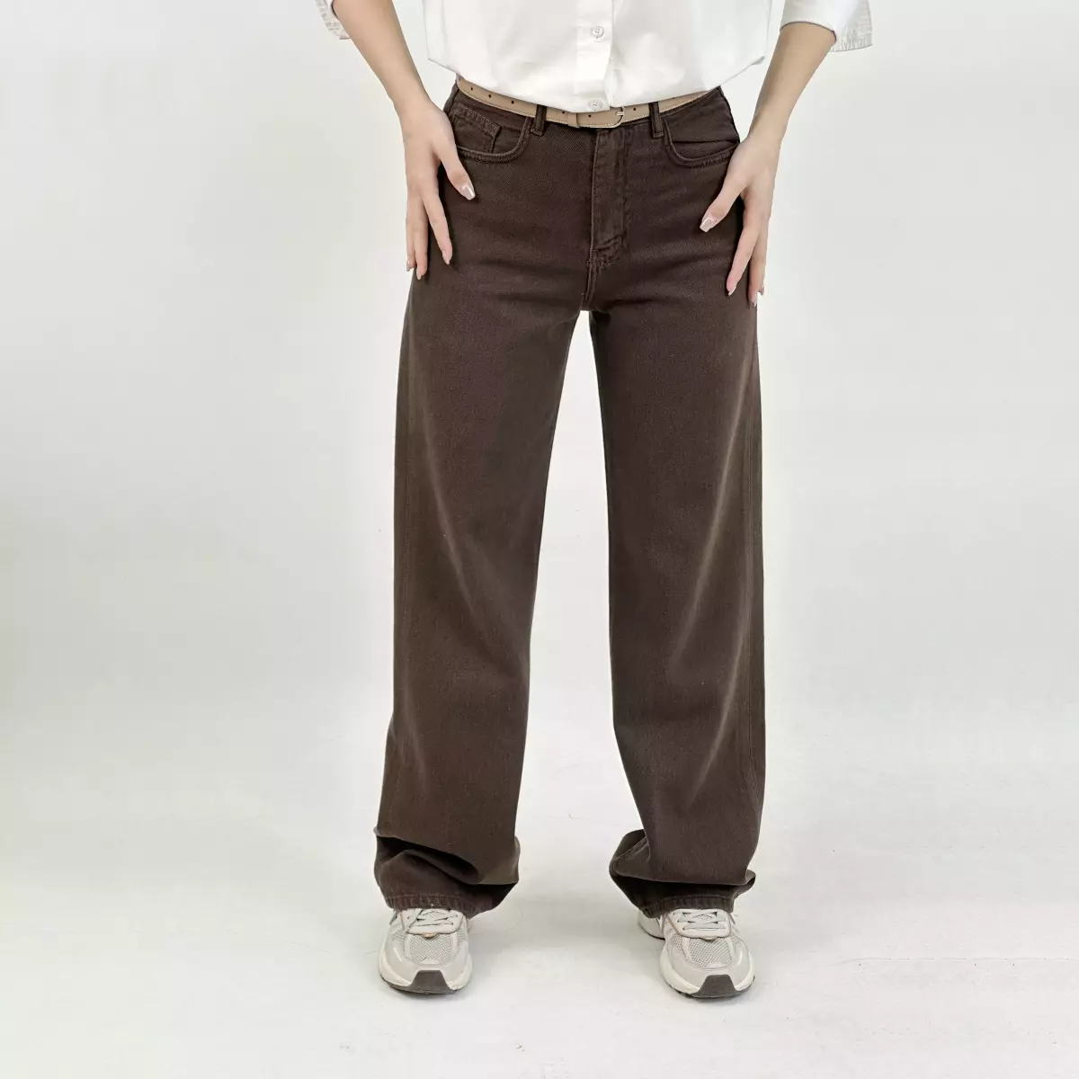 شلوار جین نیم بگ 1008252