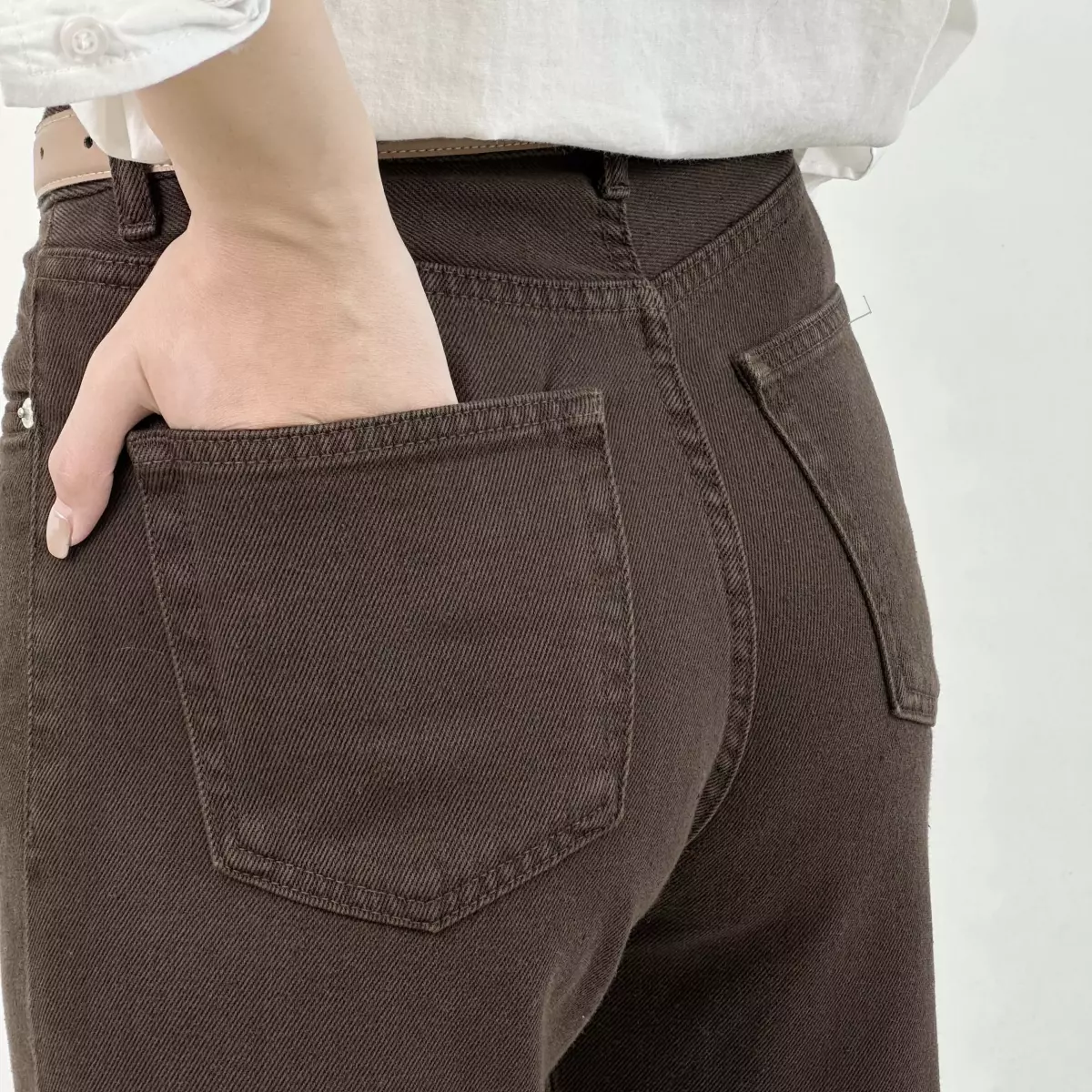 شلوار جین نیم بگ 1008252