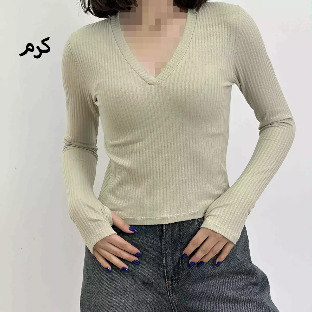 بلوز بافت کبریتی 1008305