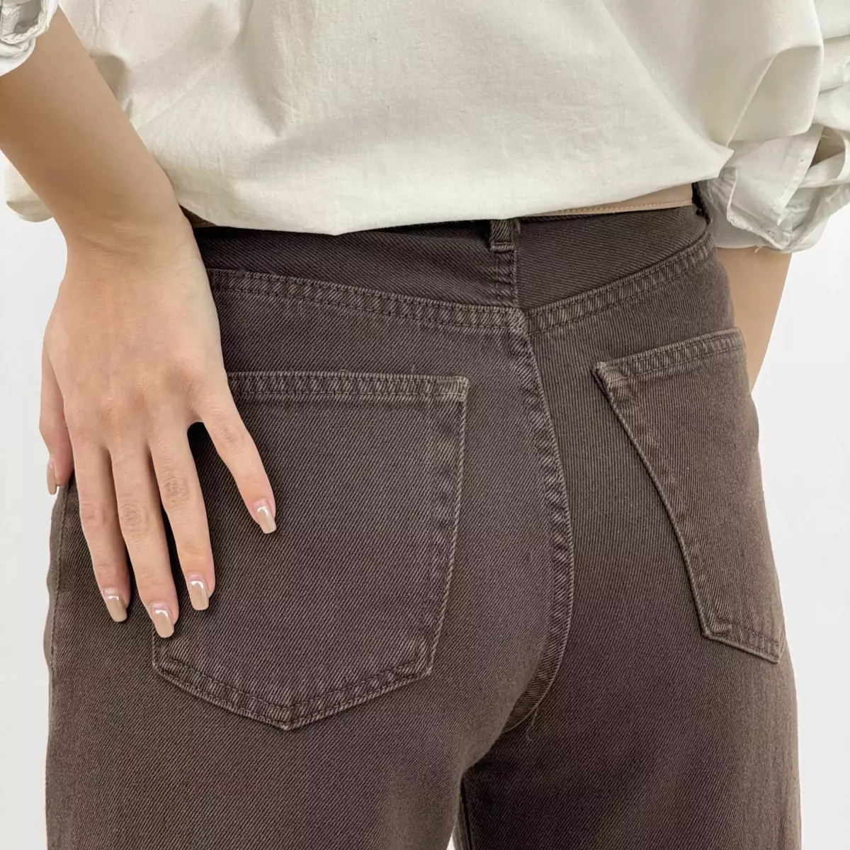 شلوار جین نیم بگ 1008264