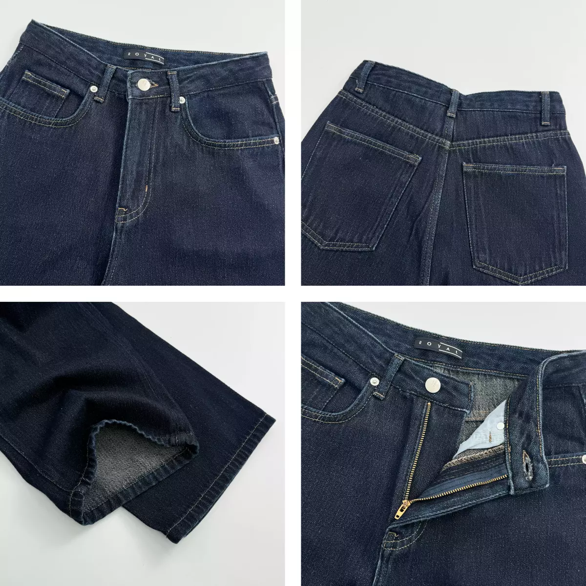 شلوار جین نیم بگ 1008233