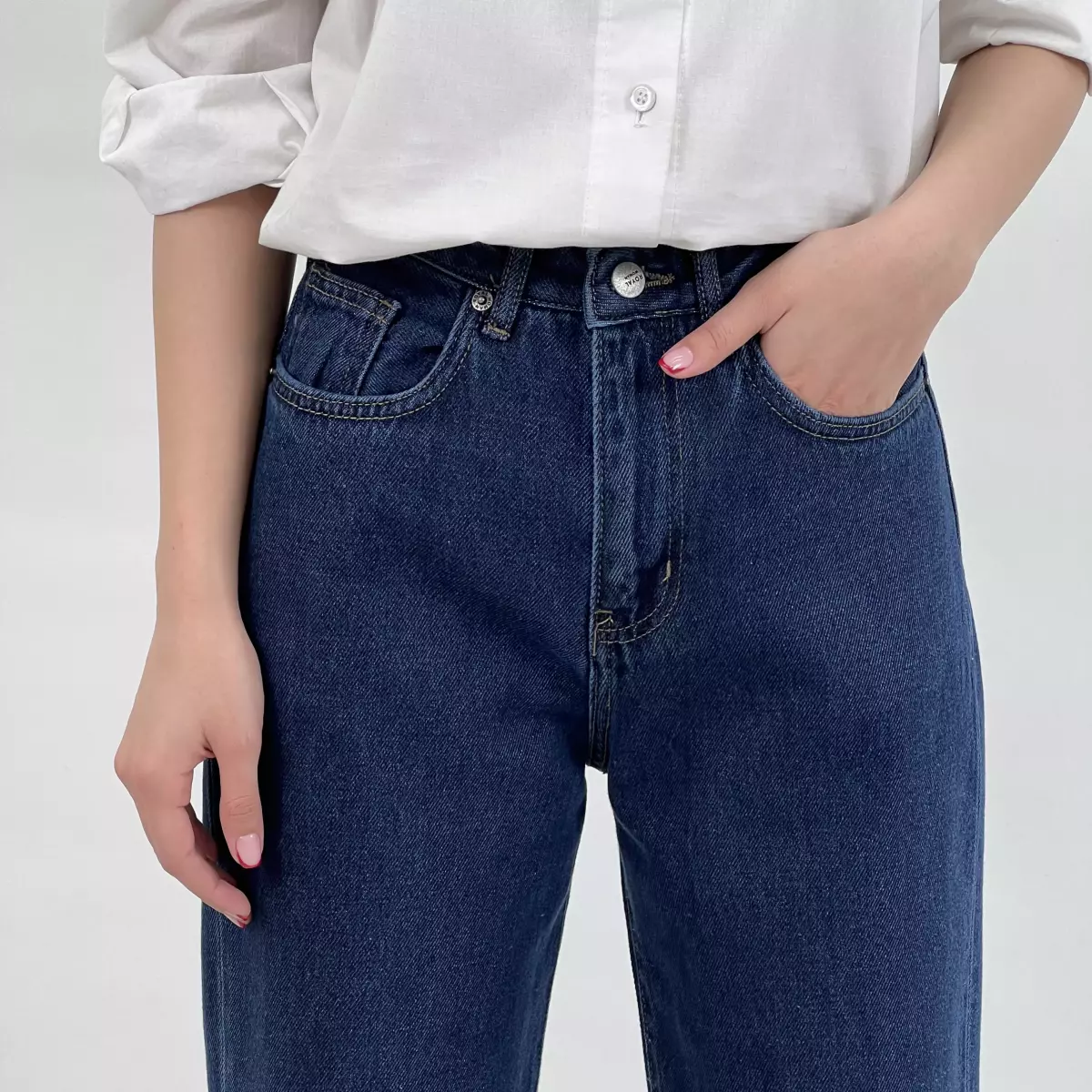 شلوار جین نیم بگ 1008197