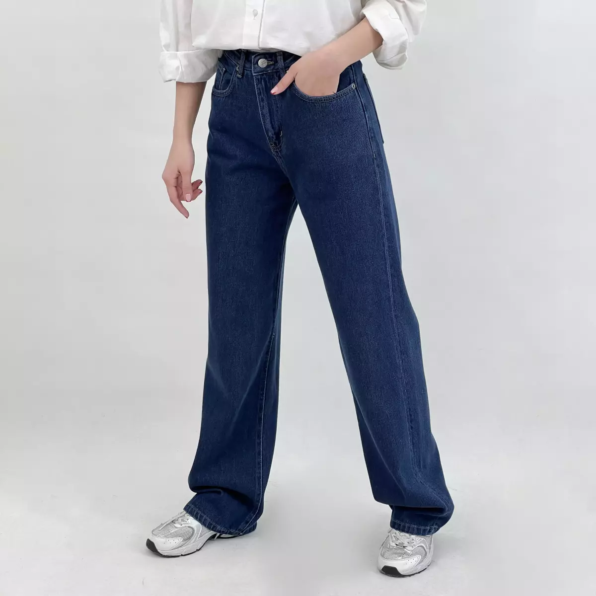 شلوار جین نیم بگ 1008197