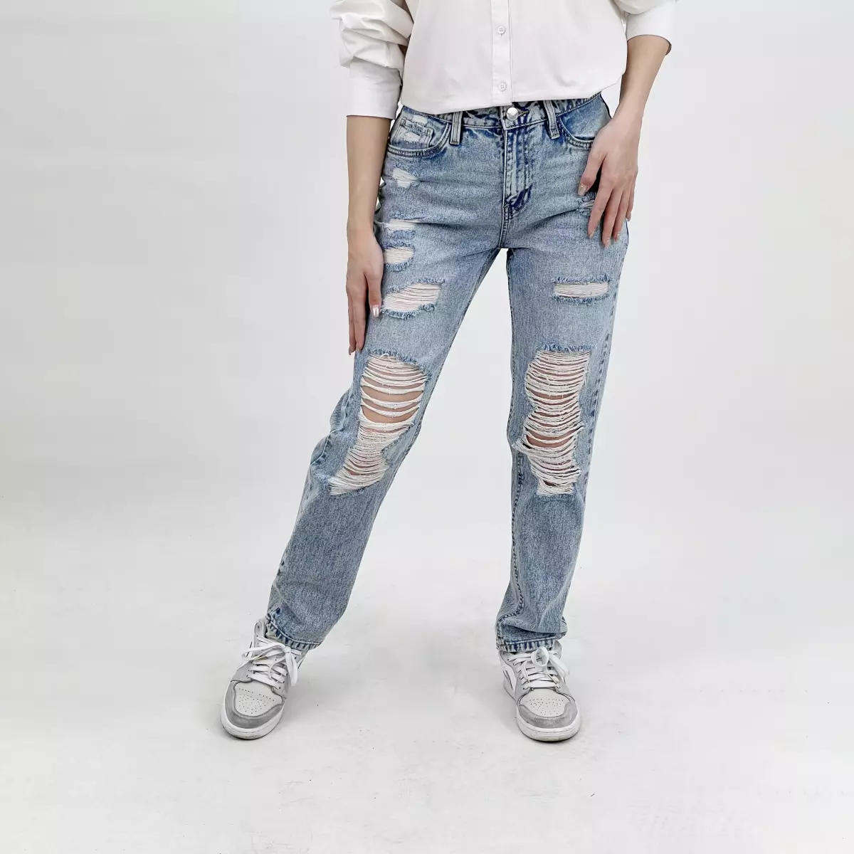 شلوار جین مام فیت 1008337