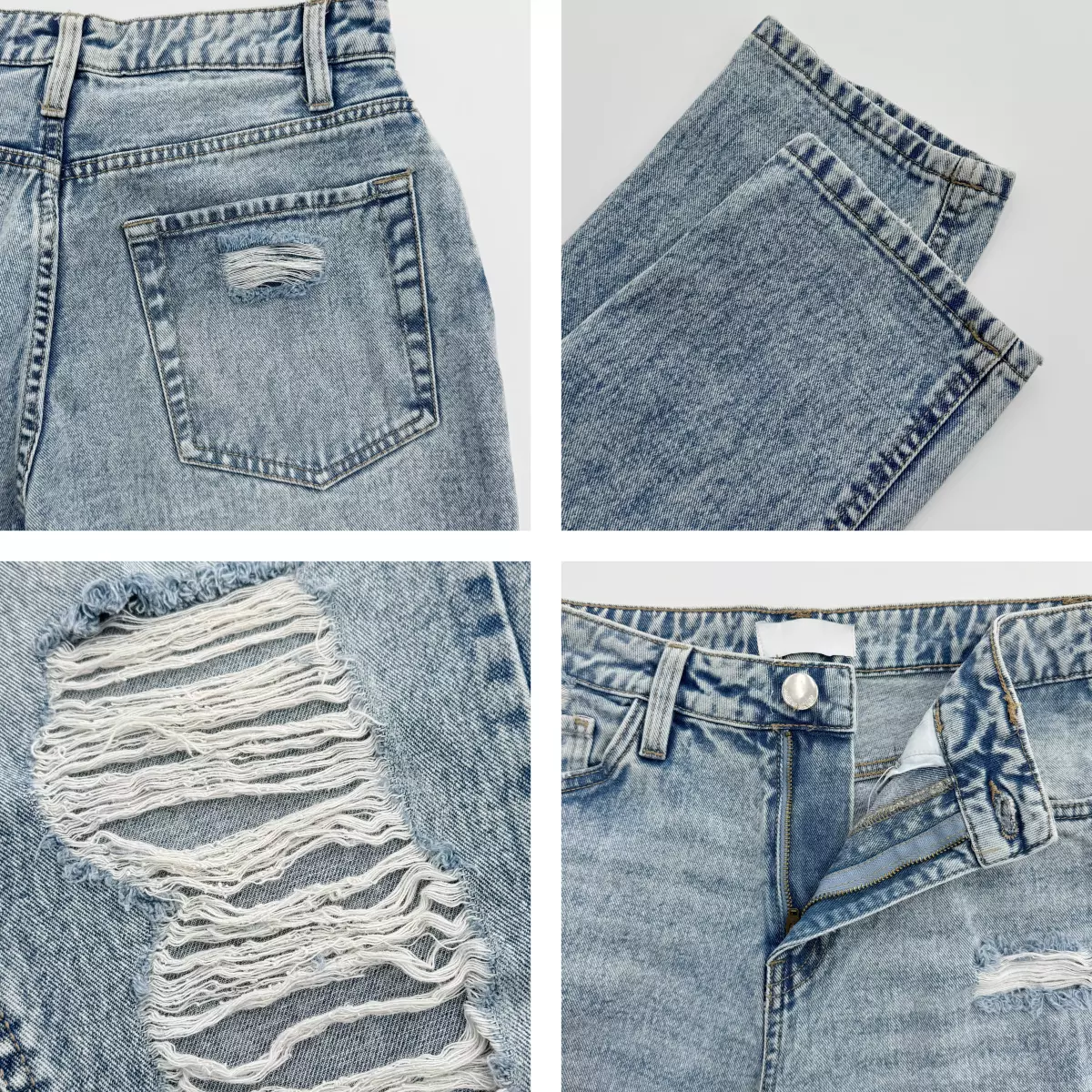 شلوار جین مام فیت 1008337