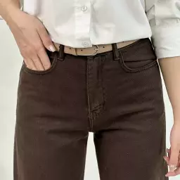 شلوار جین نیم بگ 1008252