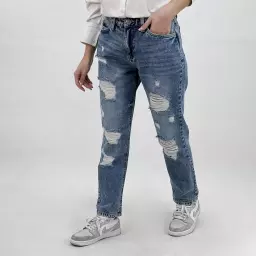 شلوار جین مام فیت 1008338