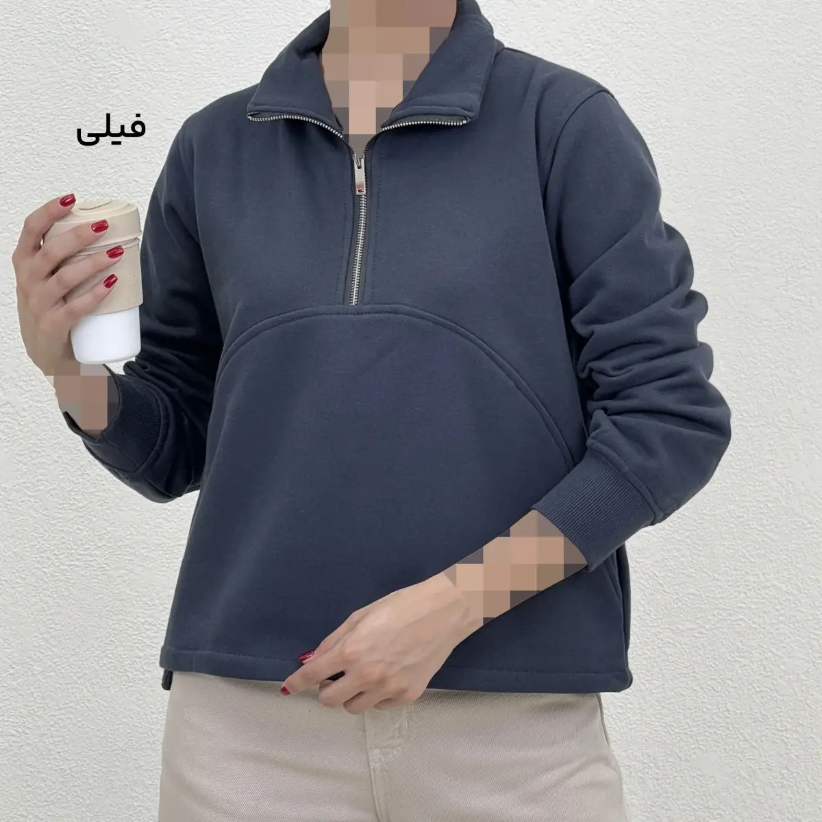 پلیور زنانه نیم زیپ تو کرک | آی بولک