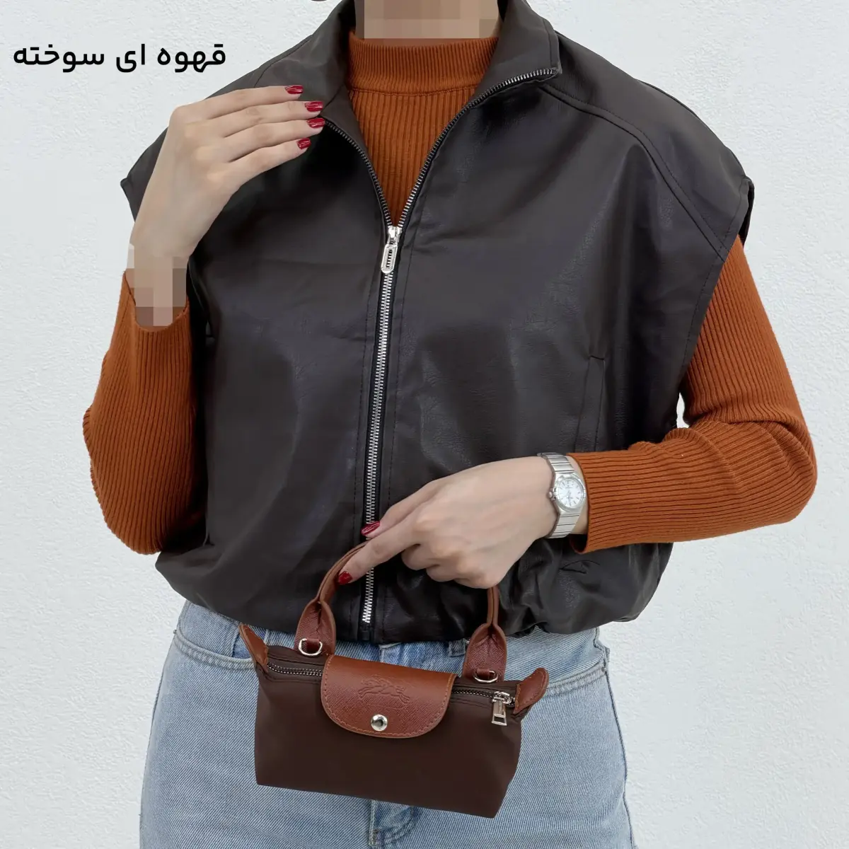 وست چرم زنانه کژوال زیپ دار | آی بولک