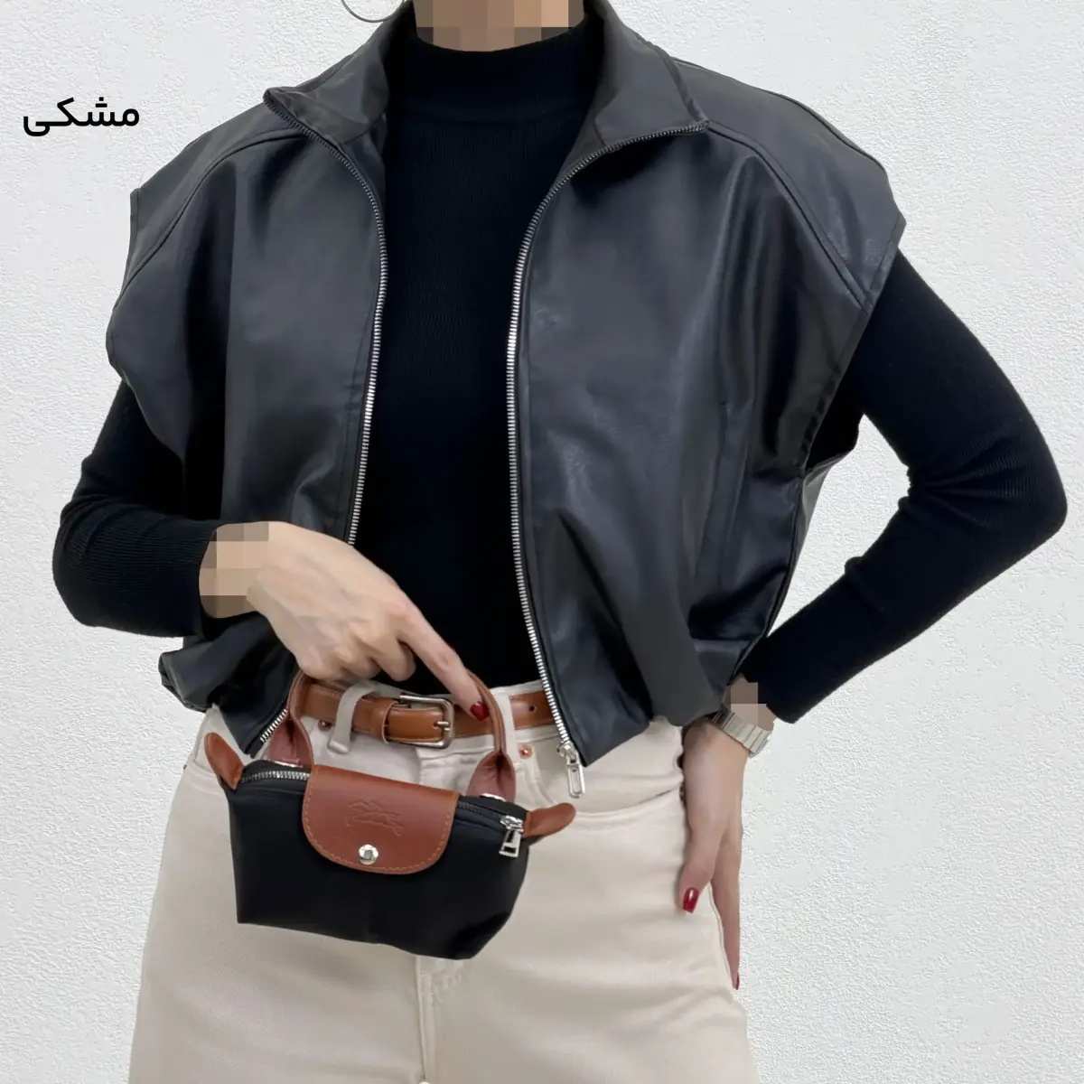 وست چرم زنانه کژوال زیپ دار | آی بولک