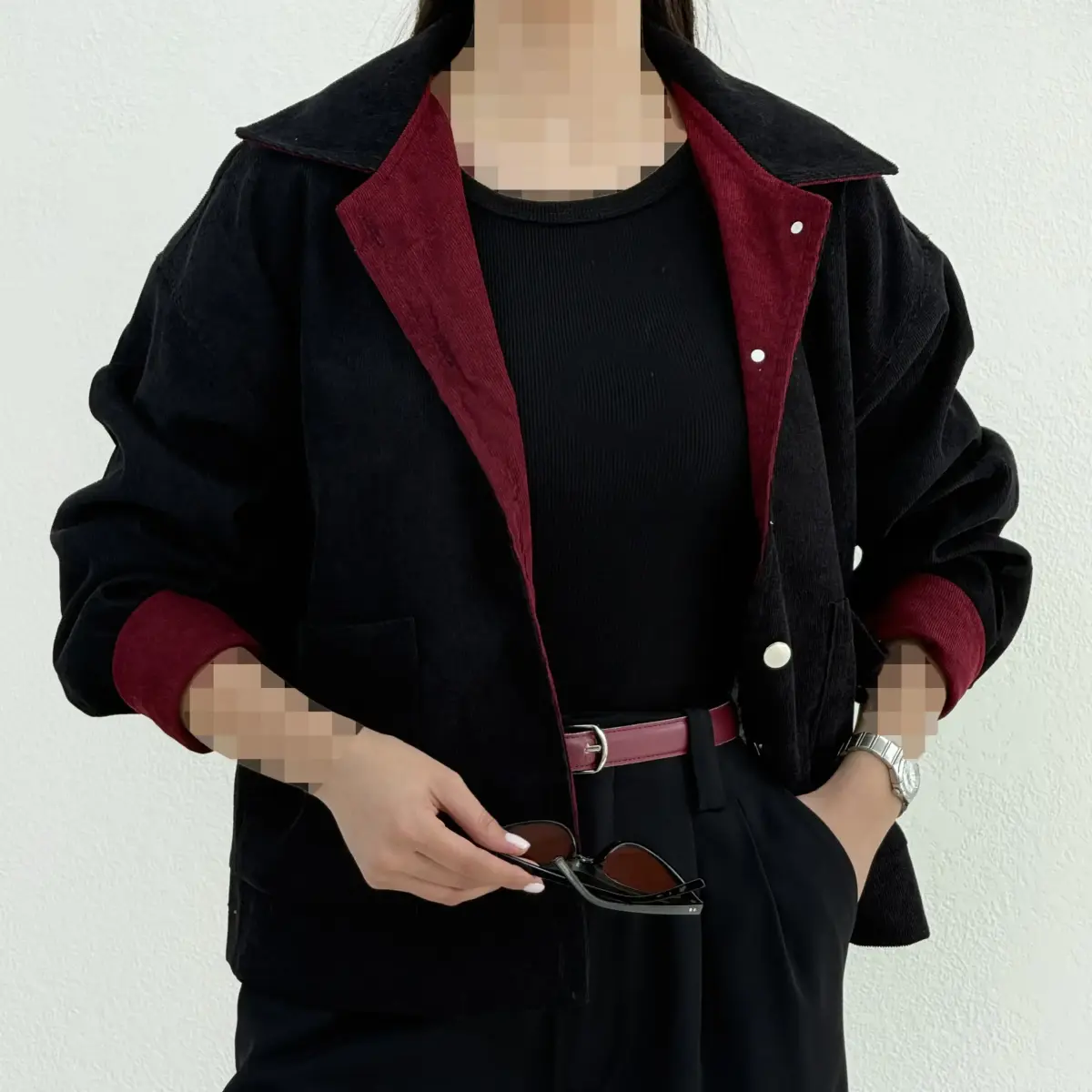 کت زنانه مخمل کبریتی | آی بولک