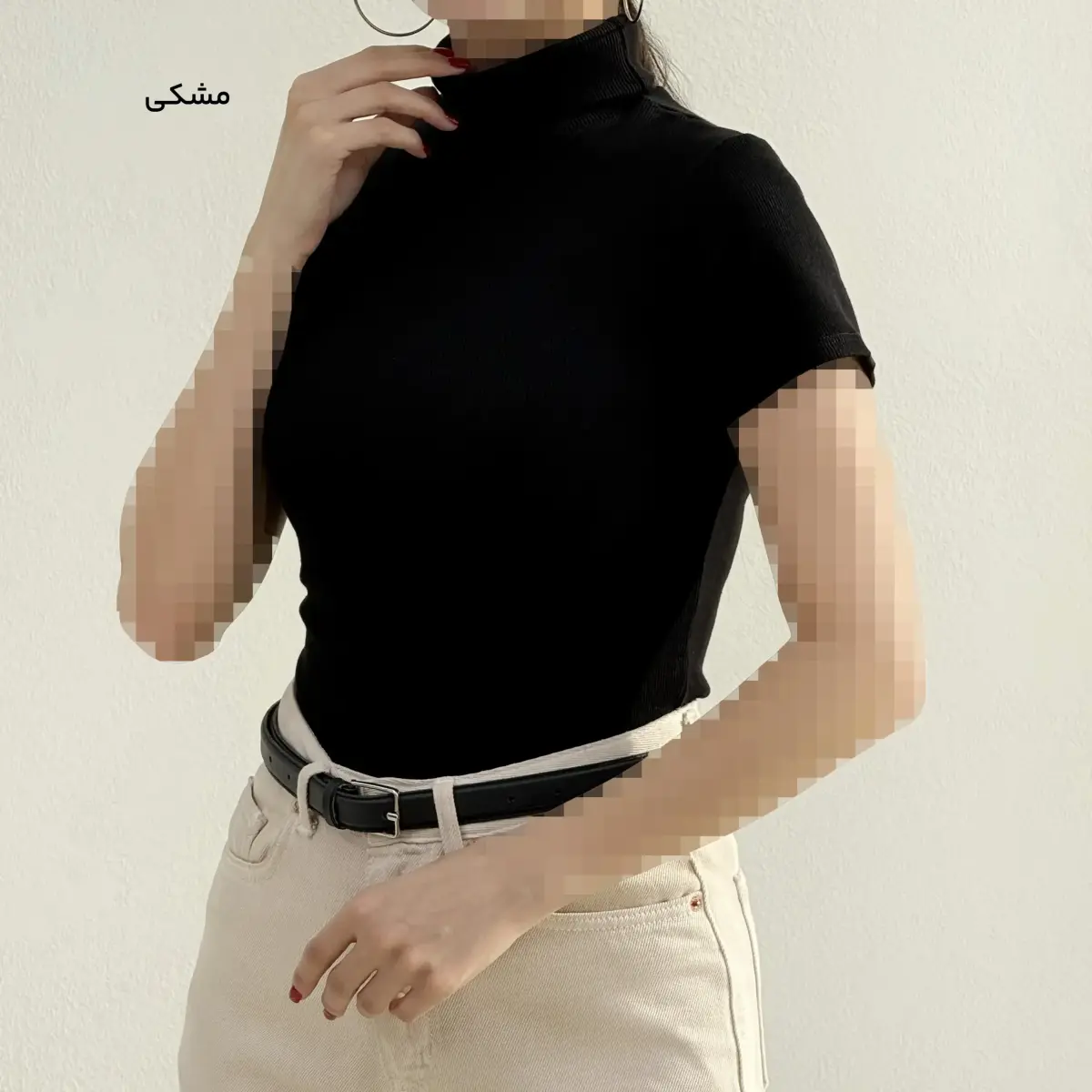 بادی یقه اسکی زنانه کبریتی | آی بولک