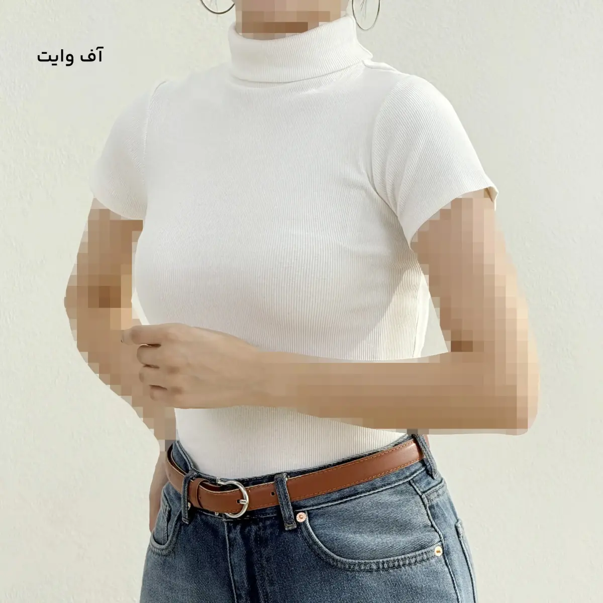 بادی یقه اسکی زنانه کبریتی | آی بولک