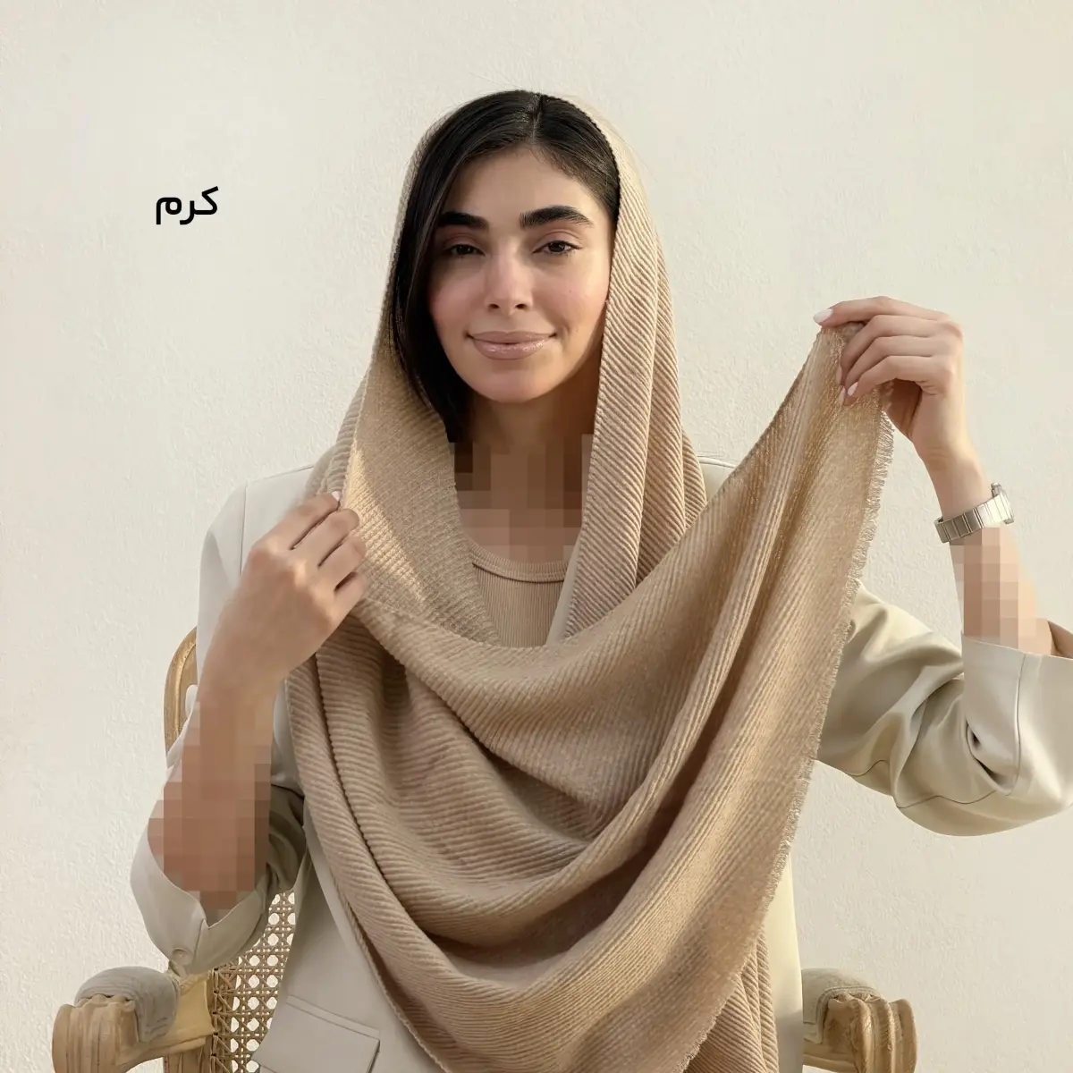 شال زنانه موهر امواج | آی بولک