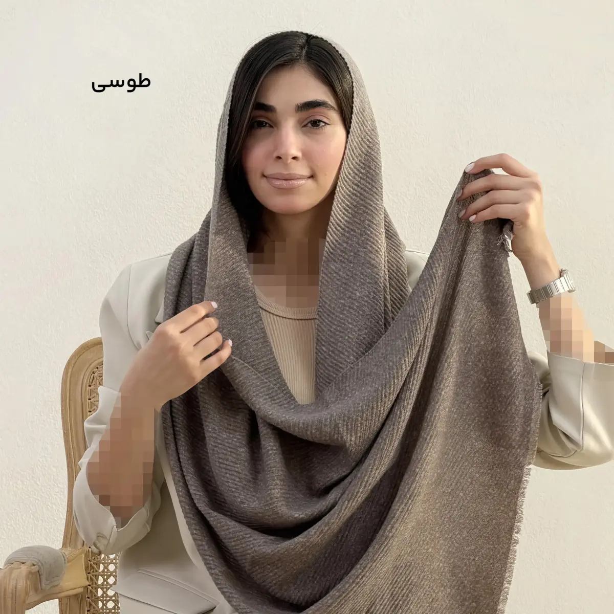 شال زنانه موهر امواج | آی بولک