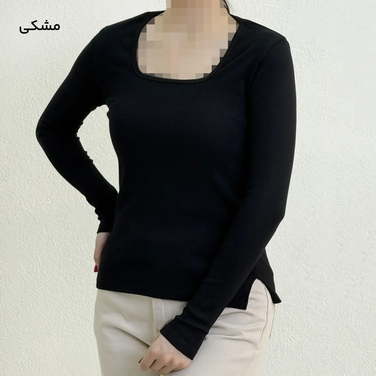 بلوز زنانه یقه خشتی کبریتی | آی بولک