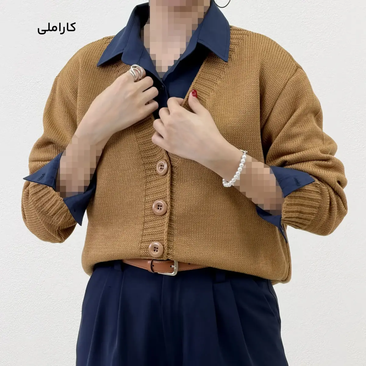 کاردیگن بافت زنانه ساده | آی بولک