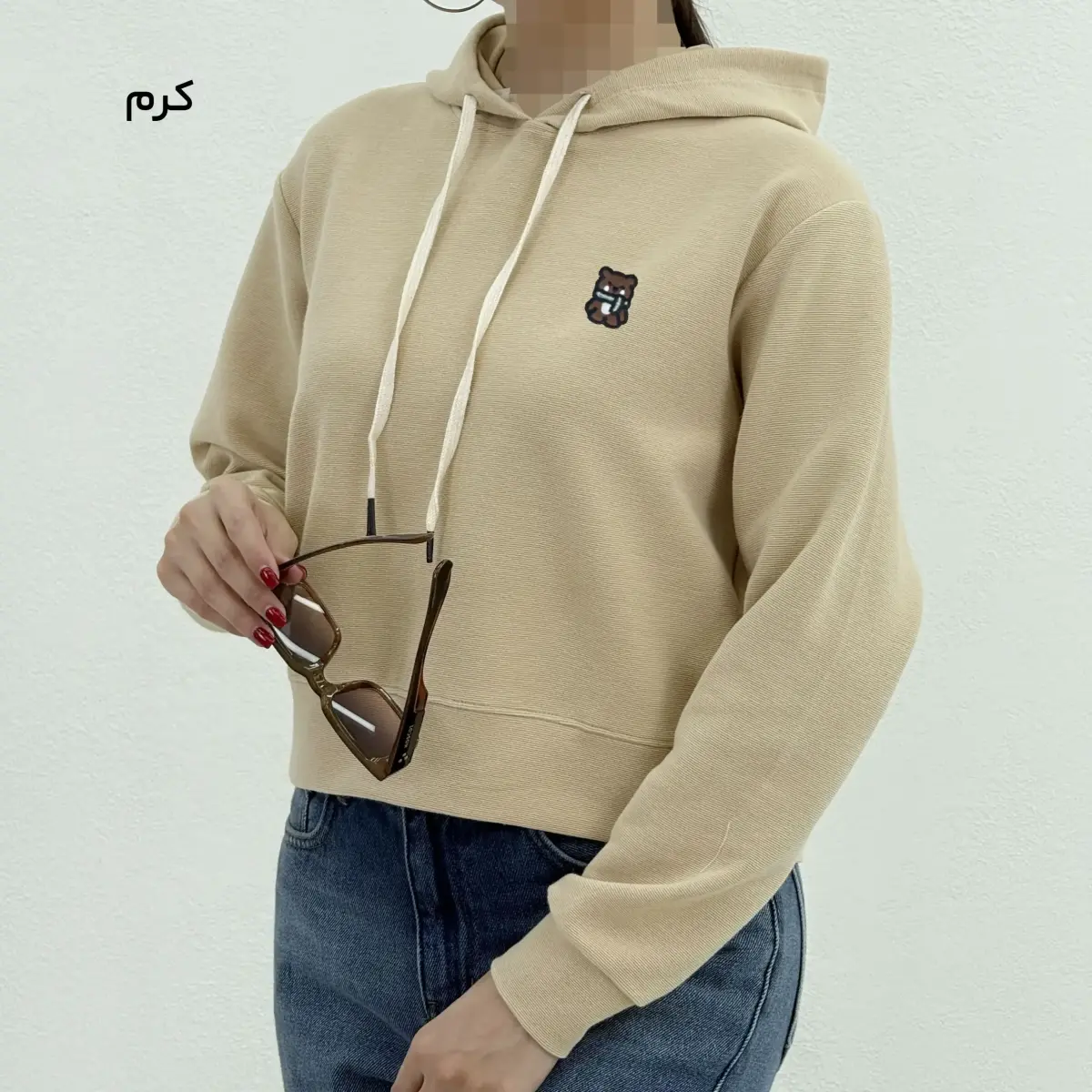 هودی کراپ زنانه کبریتی تدی | آی بولک
