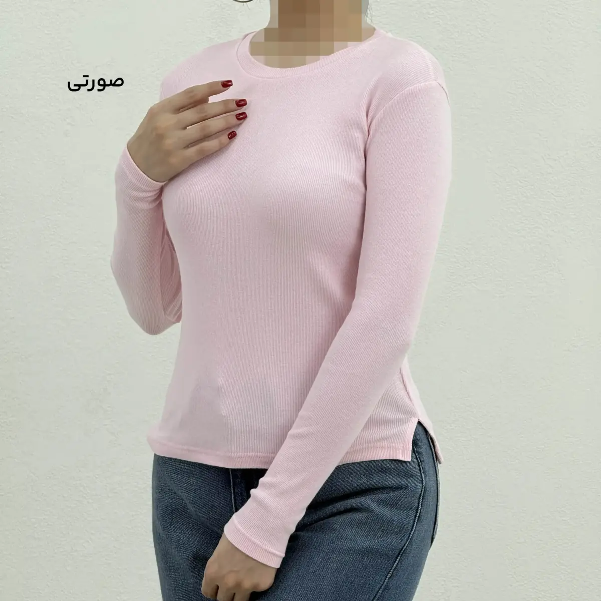 بلوز زنانه کبریتی یقه گرد | آی بولک