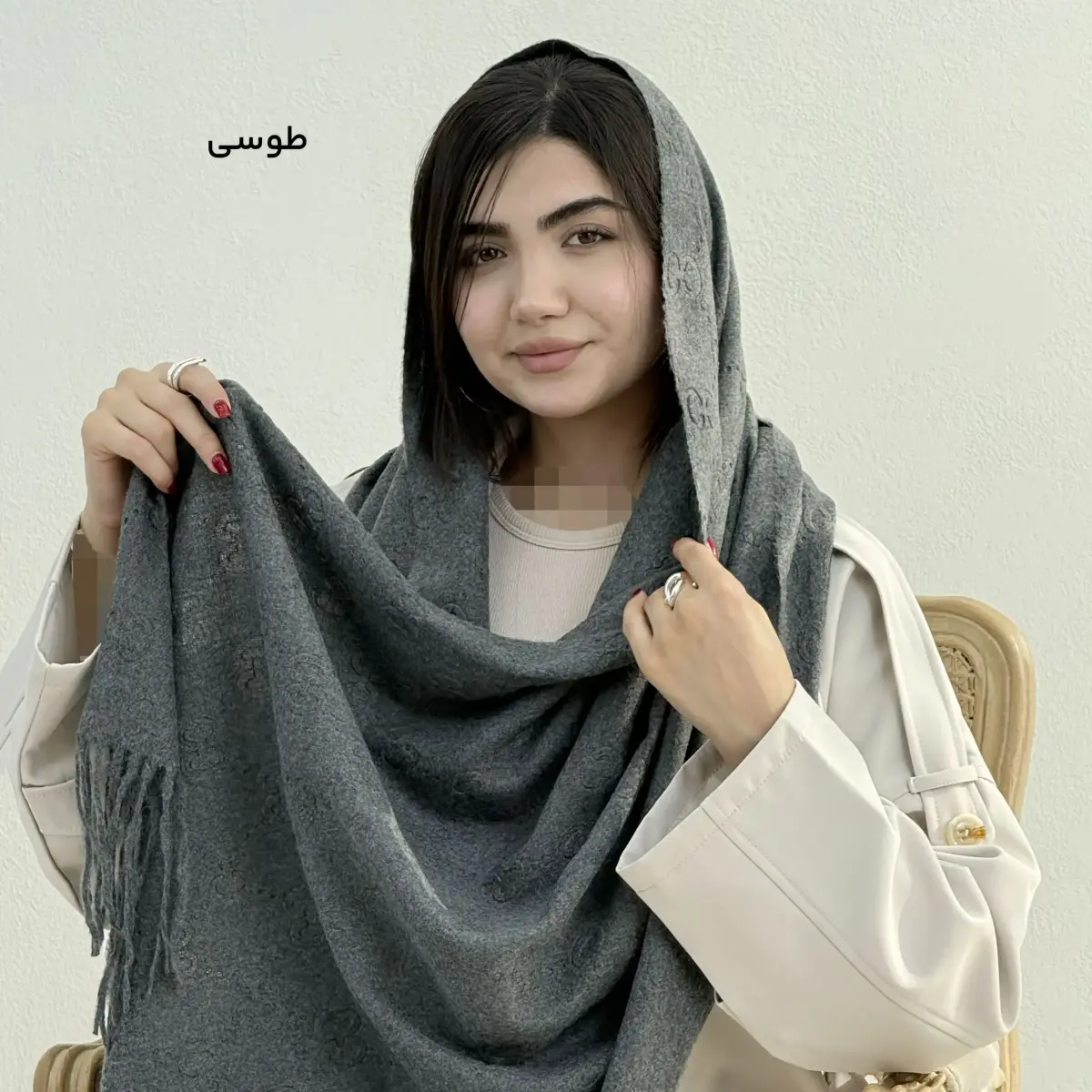 شال زنانه موهر طرح گوچی | آی بولک