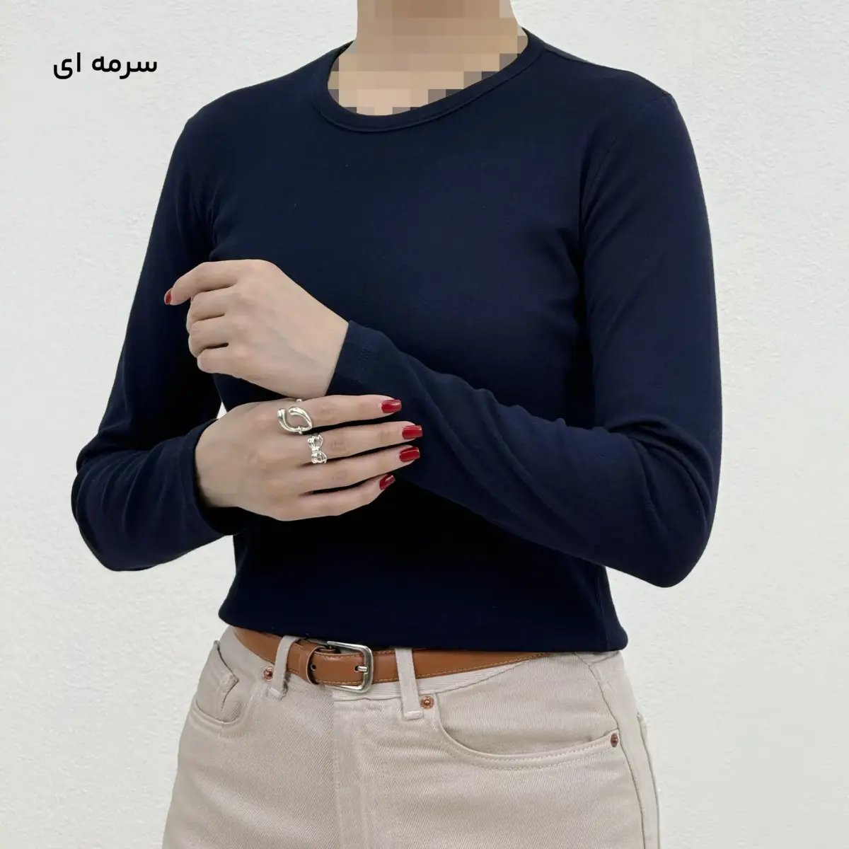 بلوز زنانه یقه گرد فانریپ | آی بولک