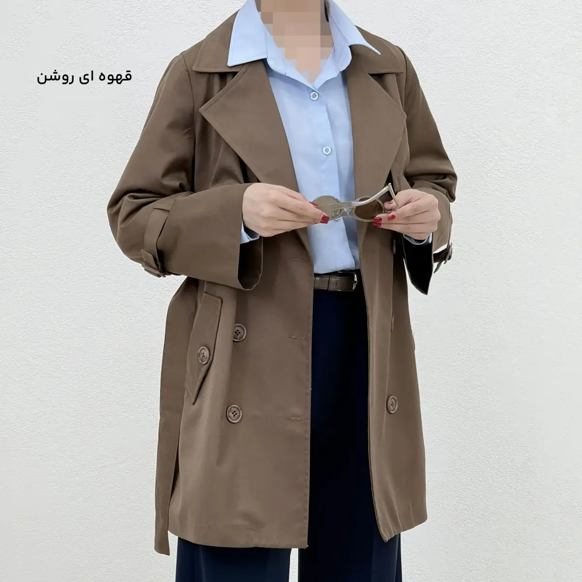 ترنچ کت زنانه کتان | آی بولک