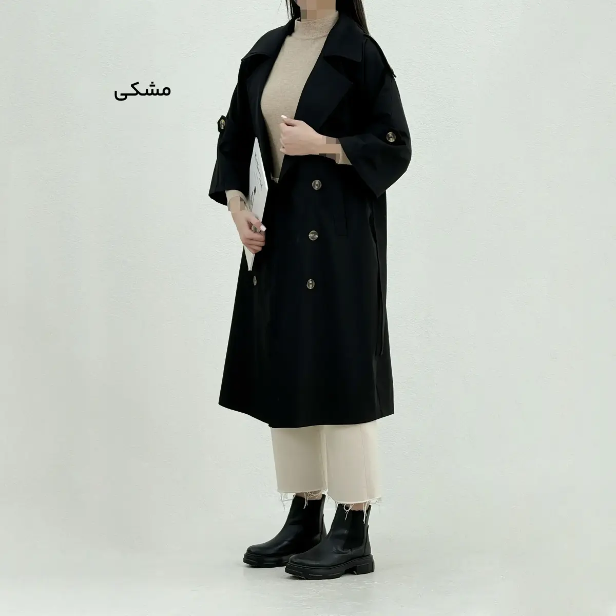 ترنچ کت بلند زنانه نیکا | آی بولک