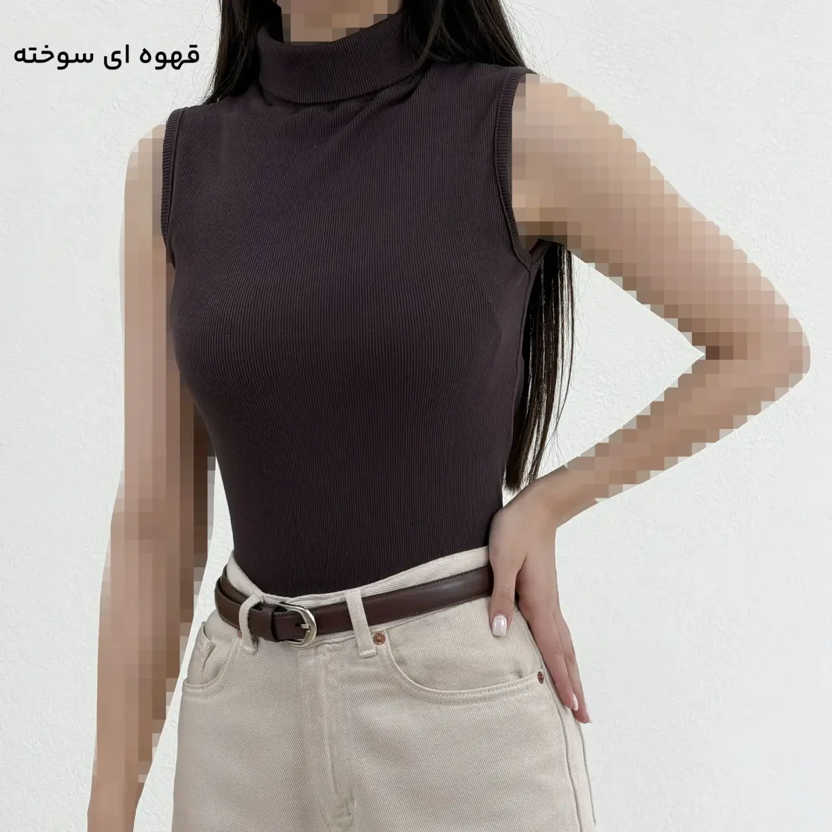 تاپ یقه اسکی زنانه کبریتی | آی بولک