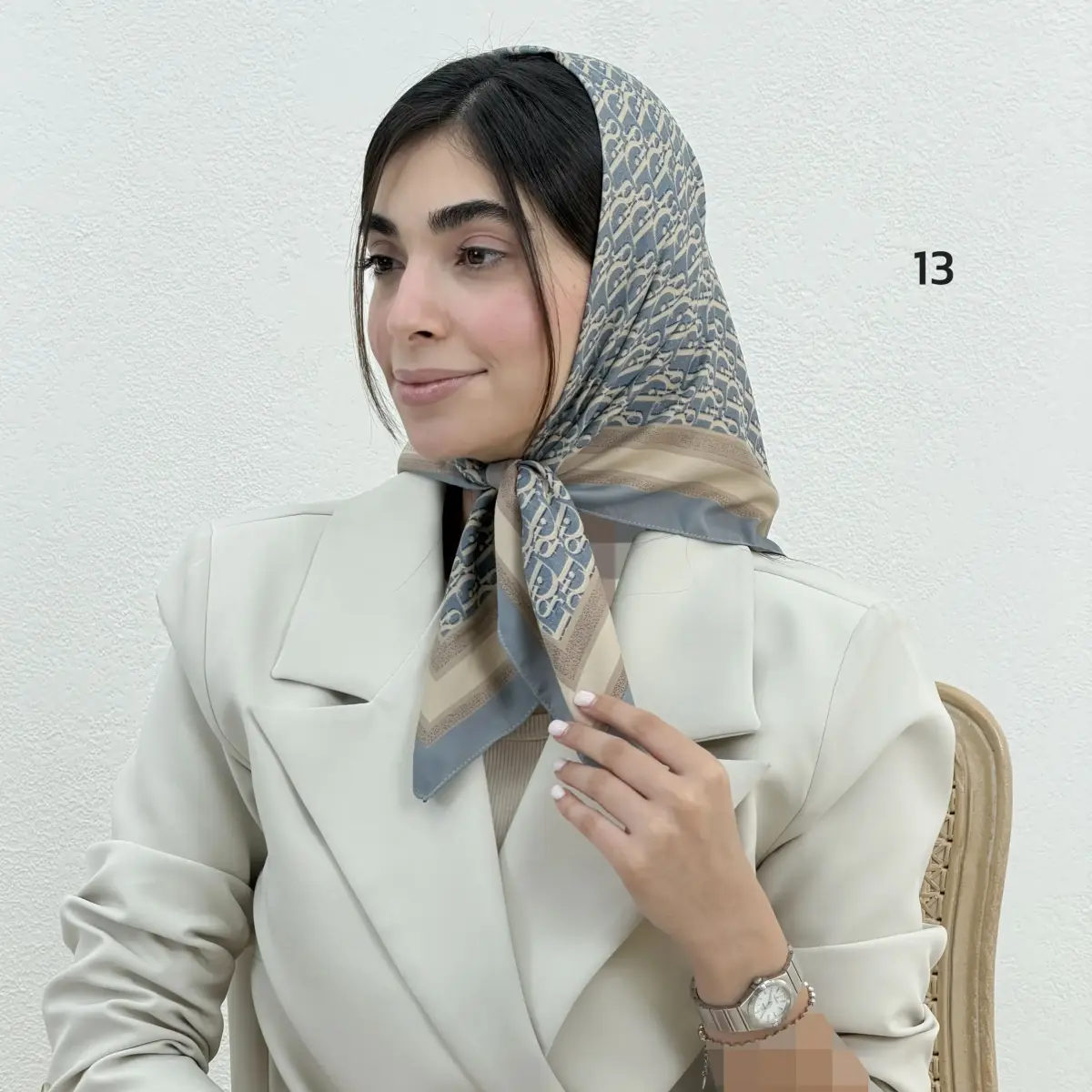 مینی اسکارف زنانه ساتن دیور | آی بولک
