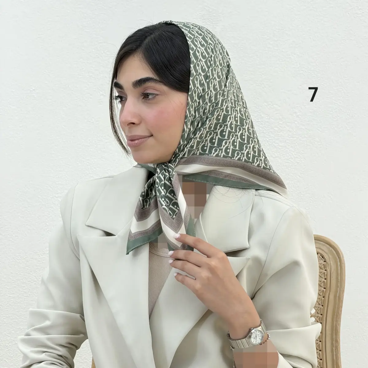 مینی اسکارف زنانه ساتن دیور | آی بولک