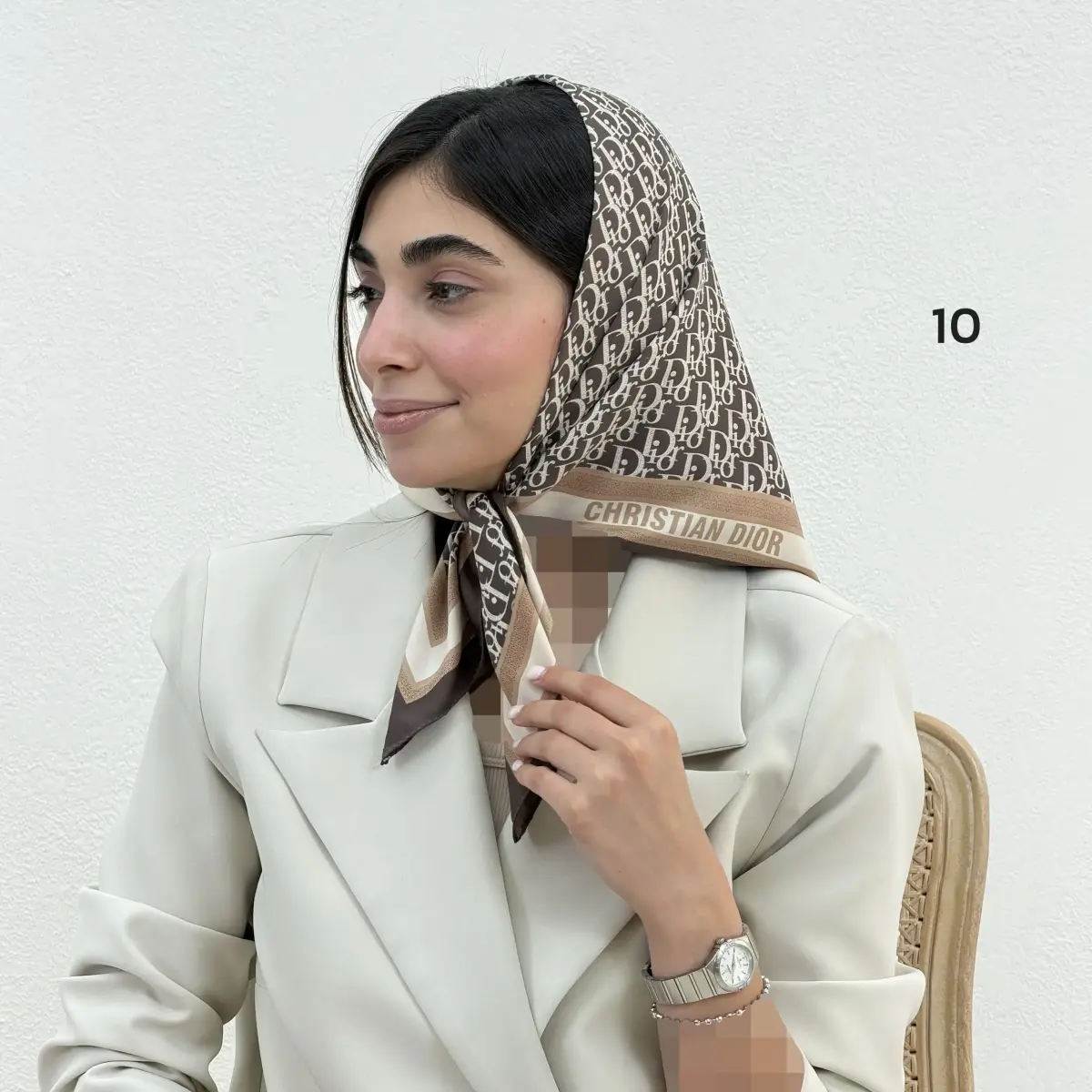 مینی اسکارف زنانه ساتن دیور | آی بولک