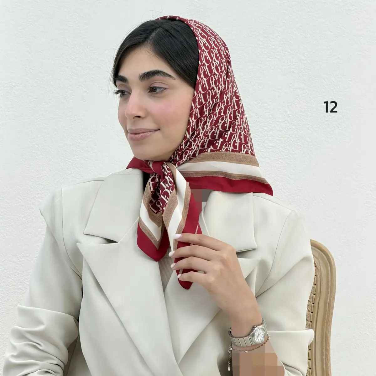 مینی اسکارف زنانه ساتن دیور | آی بولک
