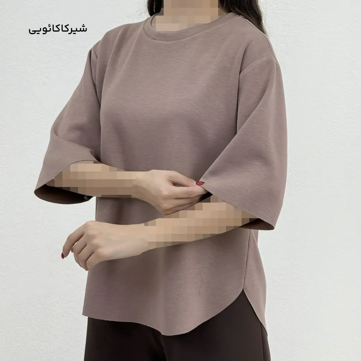 بلوز زنانه یقه گرد اویشو | آی بولک