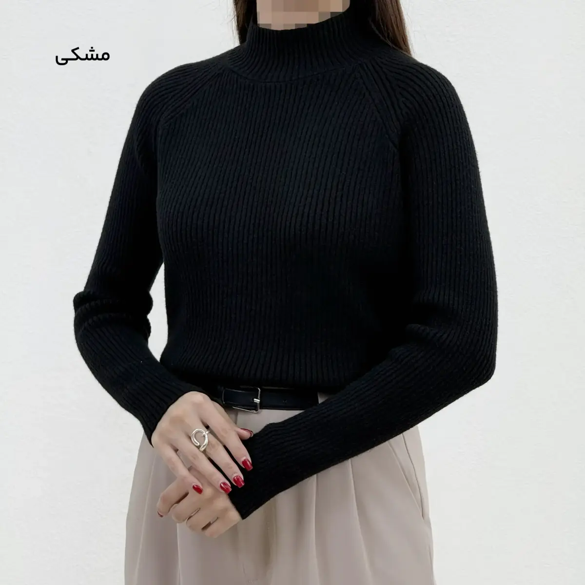 بلوز بافت زنانه آستین رگلان | آی بولک