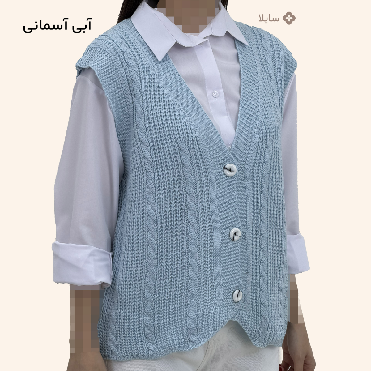 ژیله بافت زنانه طرح پیچ | سایلا