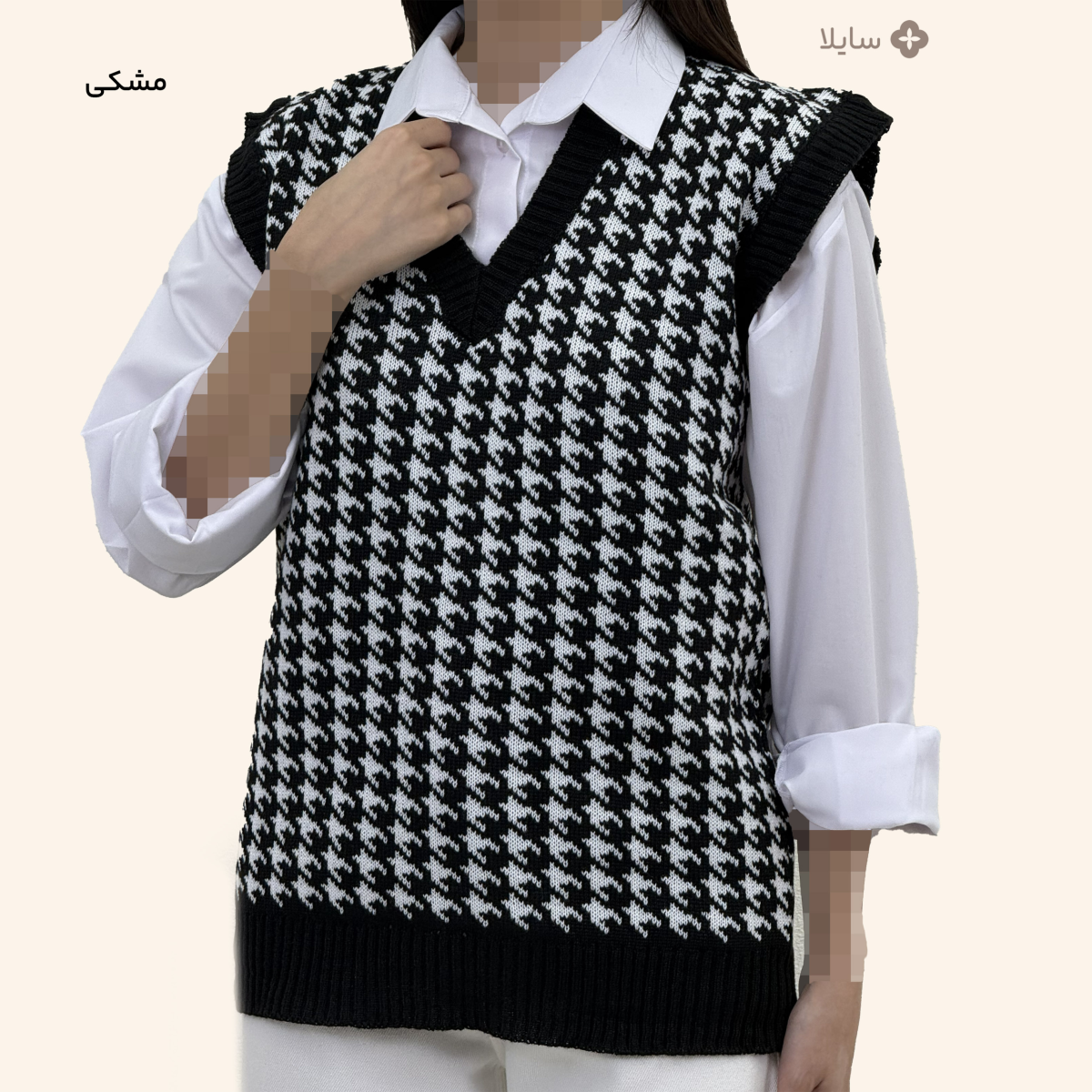ژیله بافت زنانه طرح پیچازی |سایلا