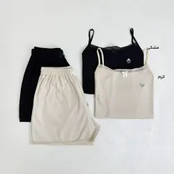 ست تاپ و شورتک زنانه گلدوزی | آی بولک